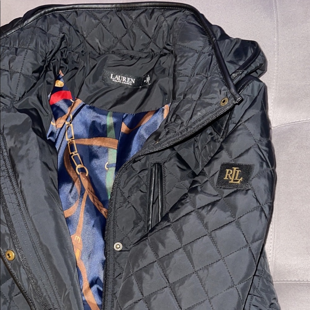 NWOT Ralph Lauren Woman's Quilted Hooded Anorak - Size L